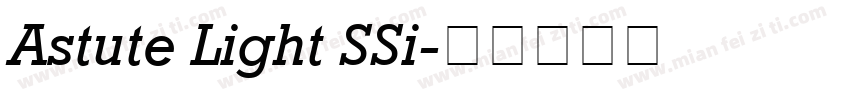 Astute Light SSi字体转换